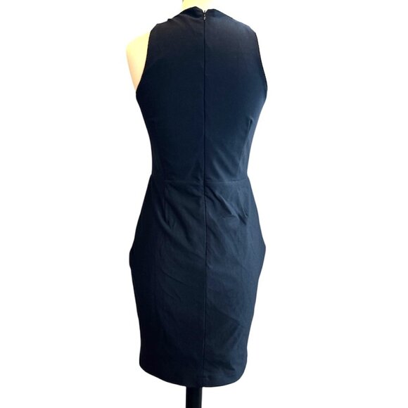 Olivaceous Black V-Neck Cutout Bodycon Midi Dress - Picture 4 of 10